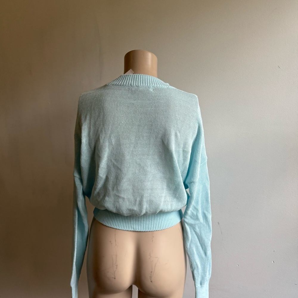 NWT Madewell Loose-Knit Crewneck Sweater in Clarity - Picture 8 of 12